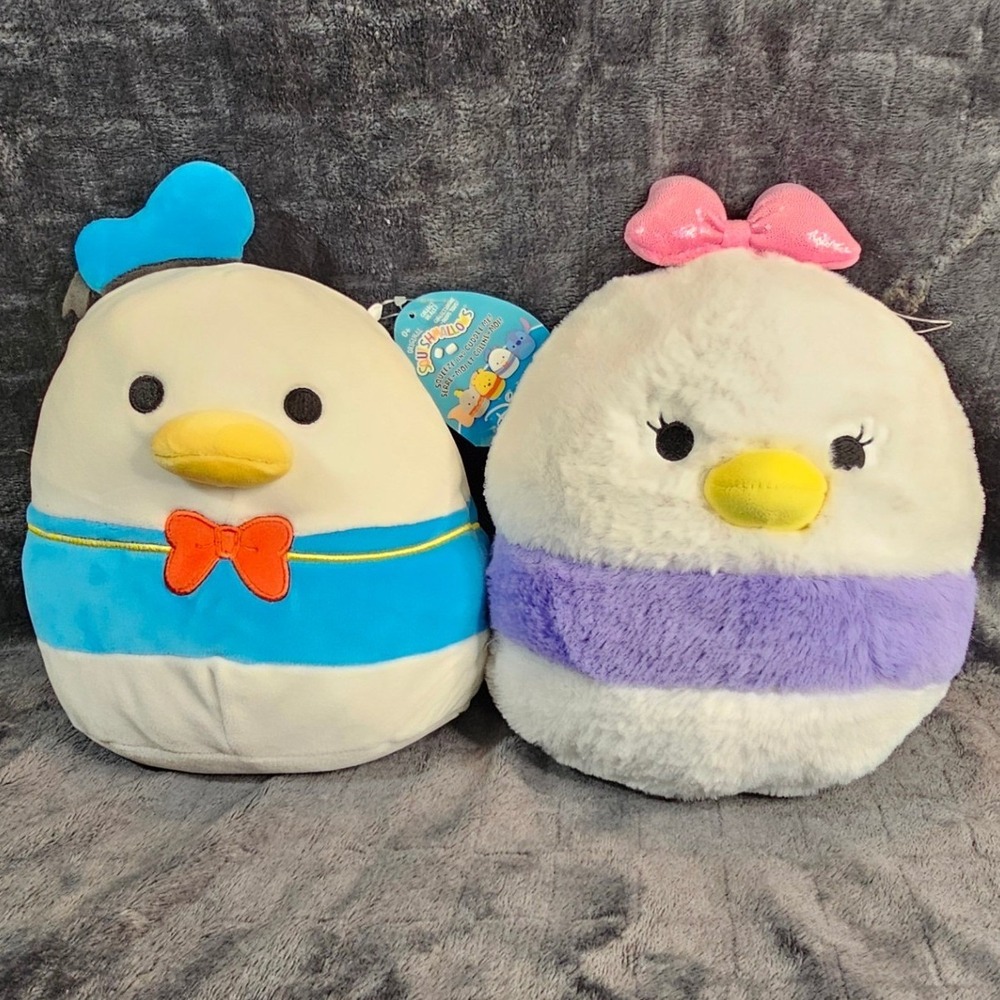 Disney Squishmallows Donald Duck & Daisy Duck 8" Plush Set
